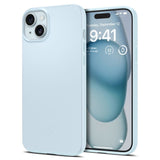 iPhone 15 Spigen Thin Fit Skal - Mute Blue