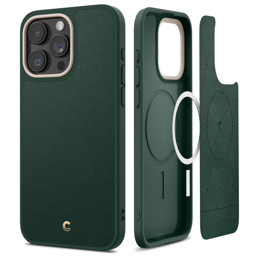 iPhone 15 Pro Cyrill Kajuk Mag Hybrid Skal - MagSafe Kompatibel - Forest Green