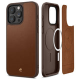 iPhone 15 Pro Cyrill Kajuk Mag Hybrid Skal - MagSafe Kompatibel - Saddle Brown