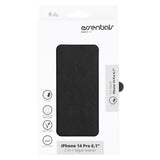 iPhone 14 Pro Essentials 2-i-1 Konstläder Fodral - Svart