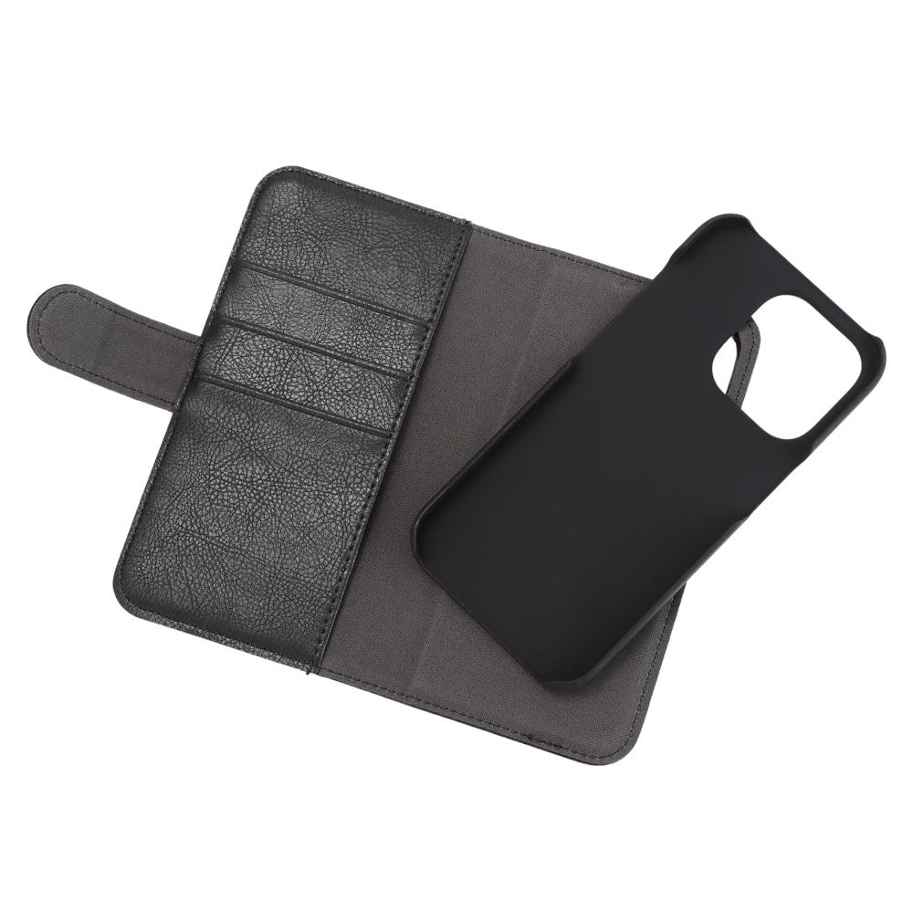 iPhone 14 Pro Essentials 2-i-1 Konstläder Fodral - Svart