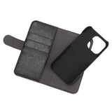 iPhone 14 Pro Essentials 2-i-1 Konstläder Fodral - Svart