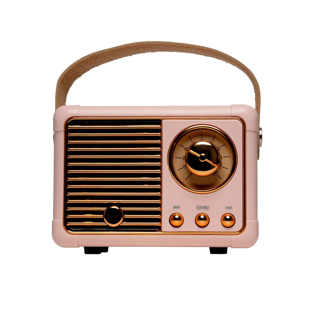Denver Trådlös Bluetooth Högtalare med Retro Design - 30W - Rosa