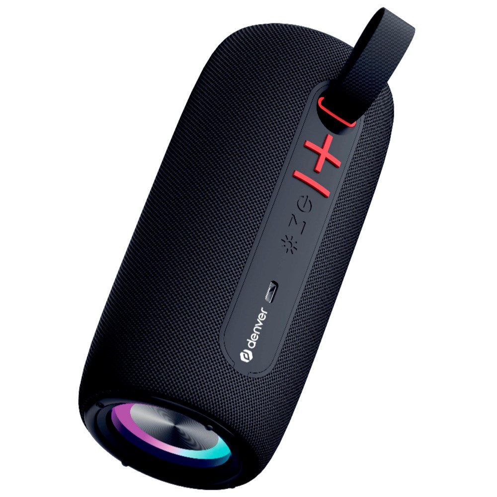 Denver Trådlös Bluetooth-Högtalare med Inbyggt Dynamiskt Ljus - Svart