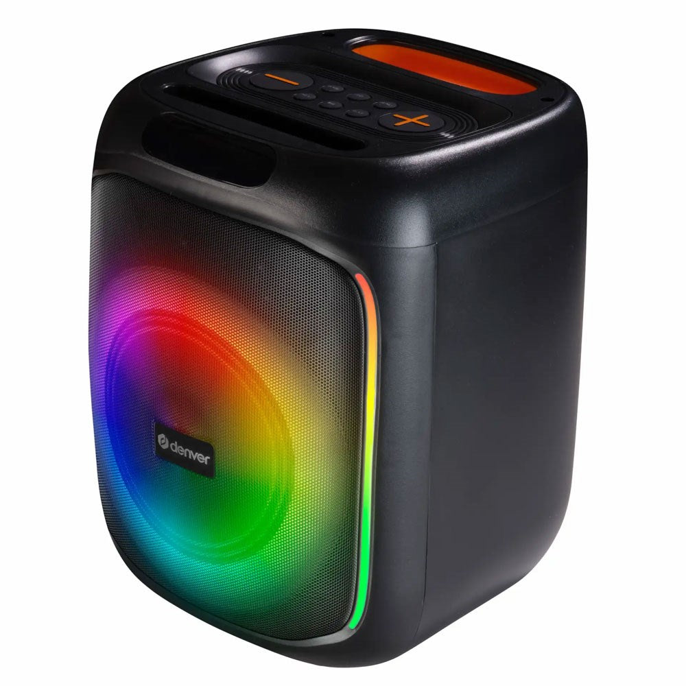 Denver BPS-165 Bluetooth Högtalare m. Inbyggt Ljus - Svart