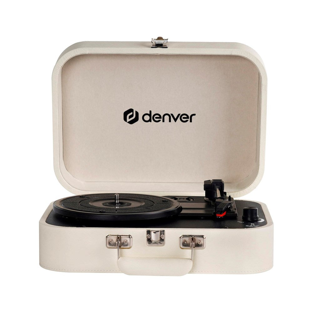 Denver VPL-130 Skivspelare med 2 x 10W Högtalare & Inspelningsprogramvara - Beige