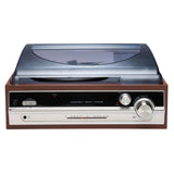 Denver VPR-190MK3 Skivspelare med 2 x 15W Inbyggda Högtalare & FM-radio - Brun