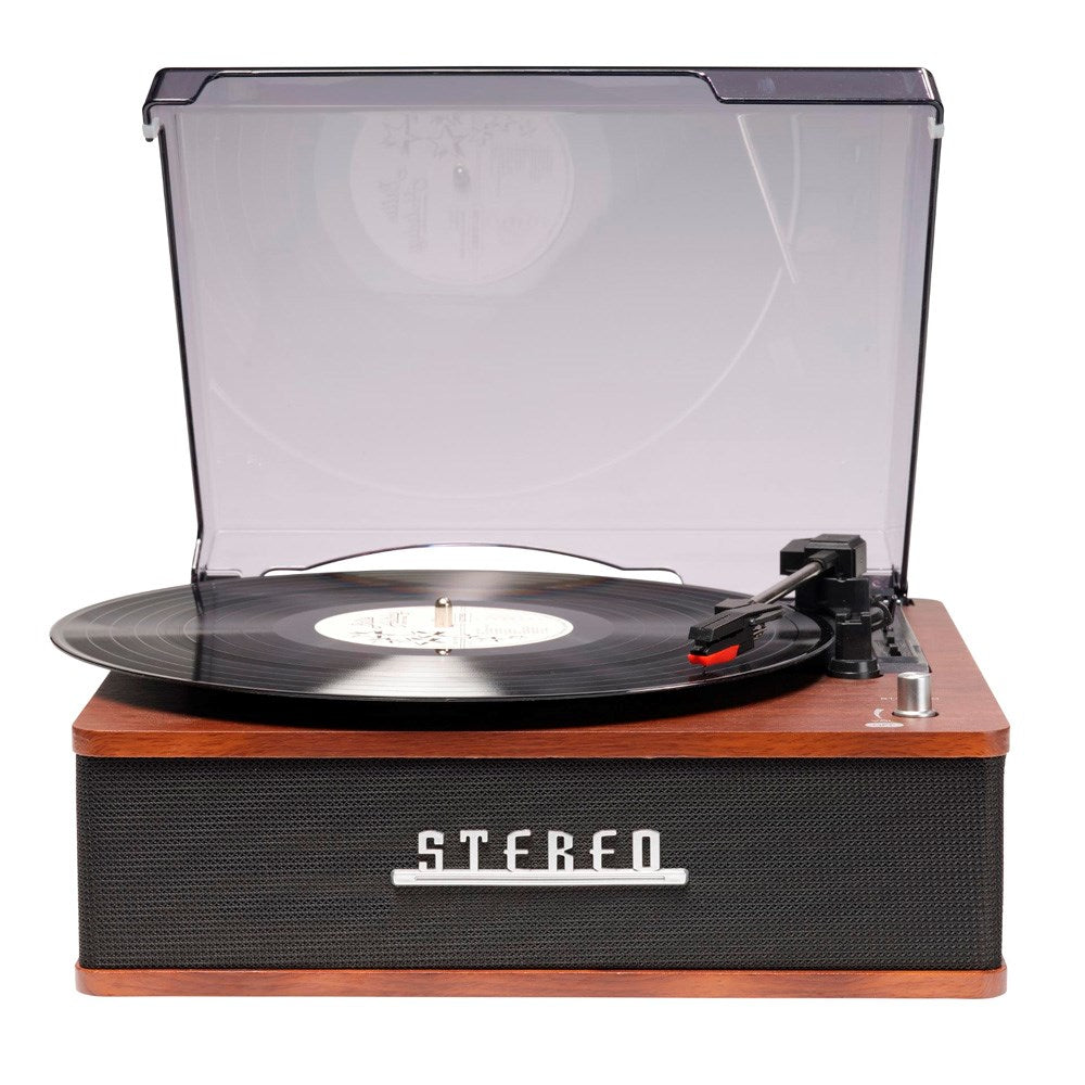 Denver VPB-262 Retro Skivspelare med Bluetooth & 2 x 20W Inbyggda Högtalare - Svart / Brun