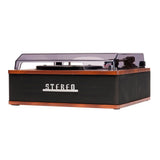 Denver VPB-262 Retro Skivspelare med Bluetooth & 2 x 20W Inbyggda Högtalare - Svart / Brun
