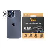 iPhone 15 Pro / 15 Pro Max PanzerGlass Hoops - Kameraskydd - Platinum Strength - Transsparent / Svart