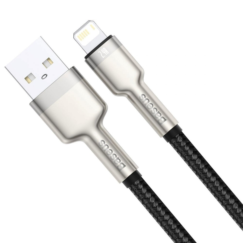 Baseus CAFULE USB -A TO Lightning Cable - 2M - Svart / silver