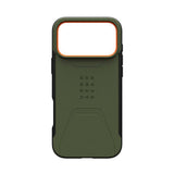 iPhone 17 Pro Max UAG Civilian Skal - MagSafe Kompatibel - Grön / Orange