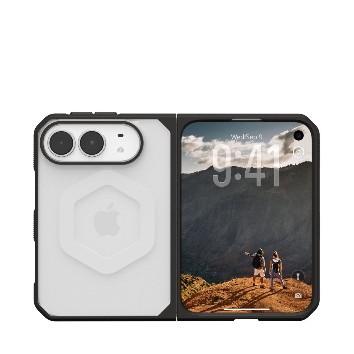 iPhone Duo UAG Mouve Skal - MagSafe Kompatibel - Transparent / Svart