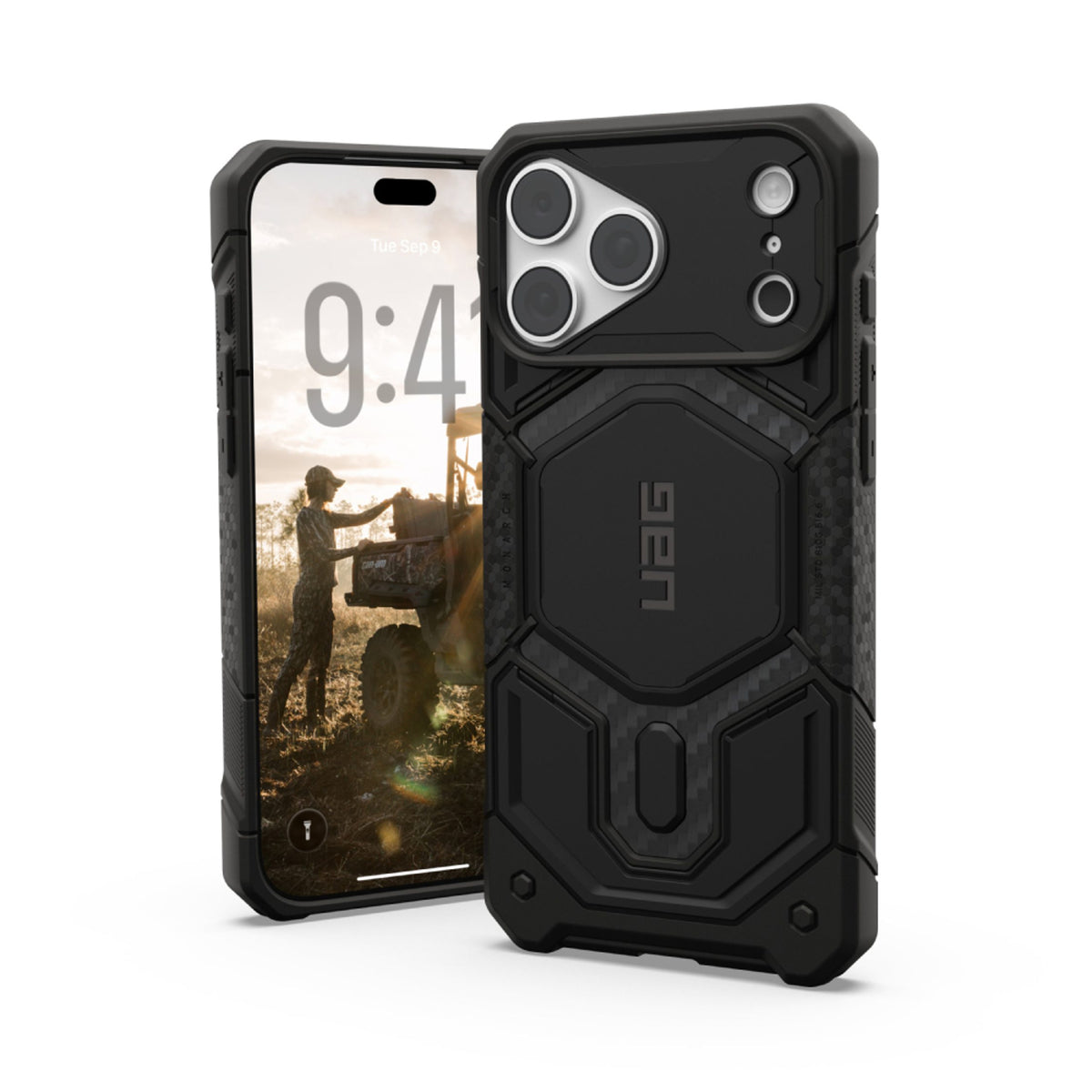 iPhone 18 Pro Max / 17 Pro Max UAG Monarch Pro Skal - MagSafe Kompatibel - Carbon Fiber