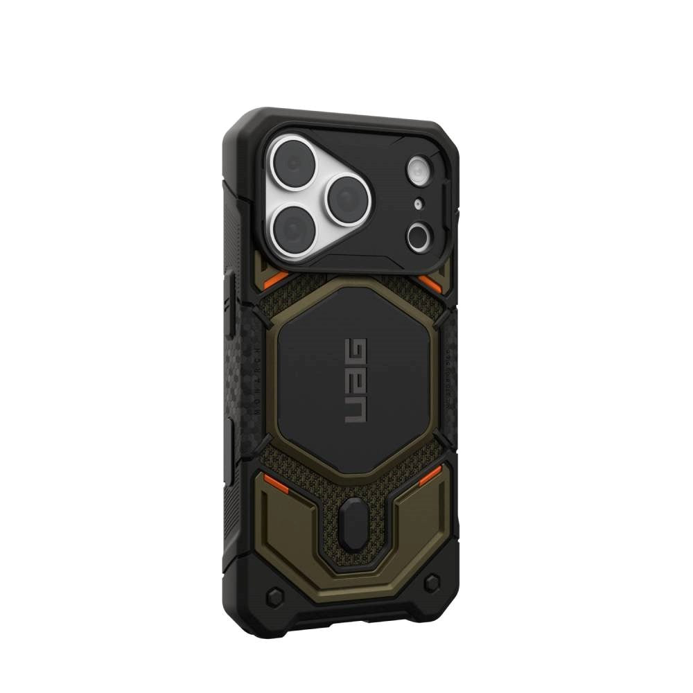 iPhone 18 Pro / 17 Pro UAG Monarch Pro Skal - MagSafe Kompatibel - Kevlar Element Green