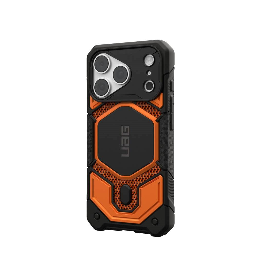 iPhone 18 Pro / 17 Pro UAG Monarch Pro Skal - MagSafe Kompatibel - Kevlar Burnt Orange