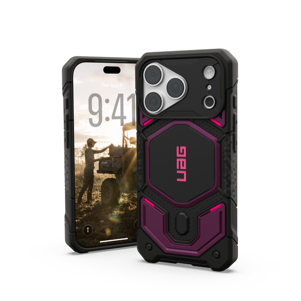 iPhone 18 Pro / 17 Pro UAG Monarch Pro Skal - MagSafe Kompatibel - Deep Purple Synth