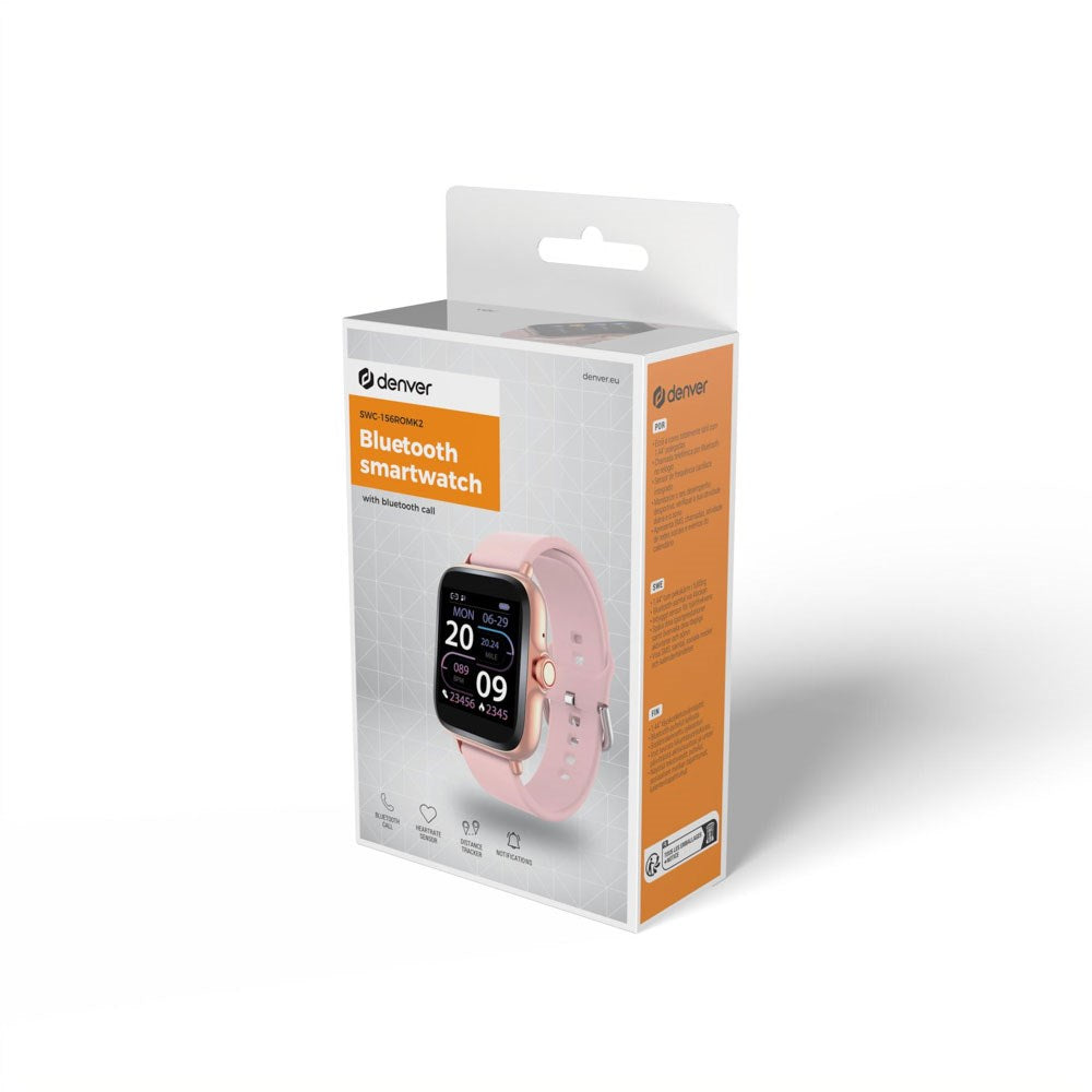 Denver SWC-156ROMK2 Bluetooth Smartklocka – Rosa
