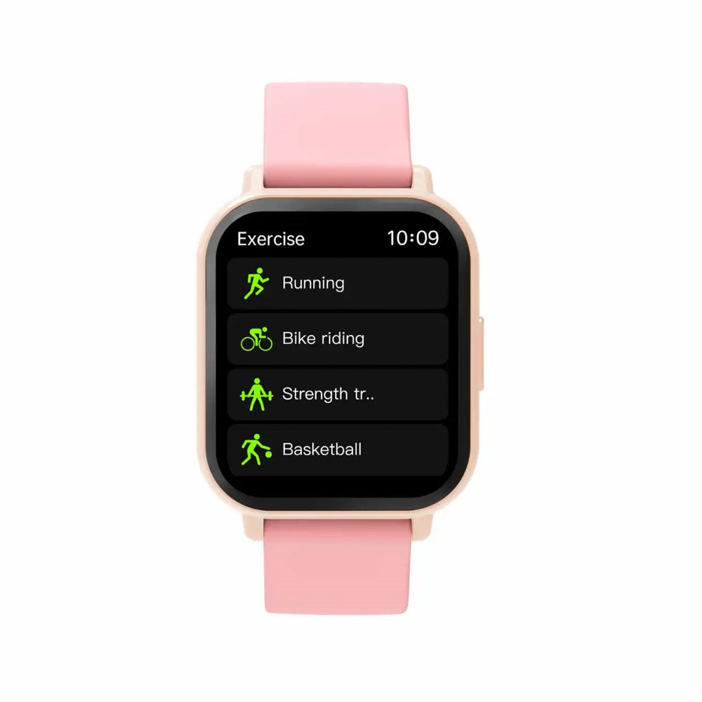 Denver SWC-176RO Smartklocka med Sömn- och Fitnesstracker - Silikonarmband - Rosa