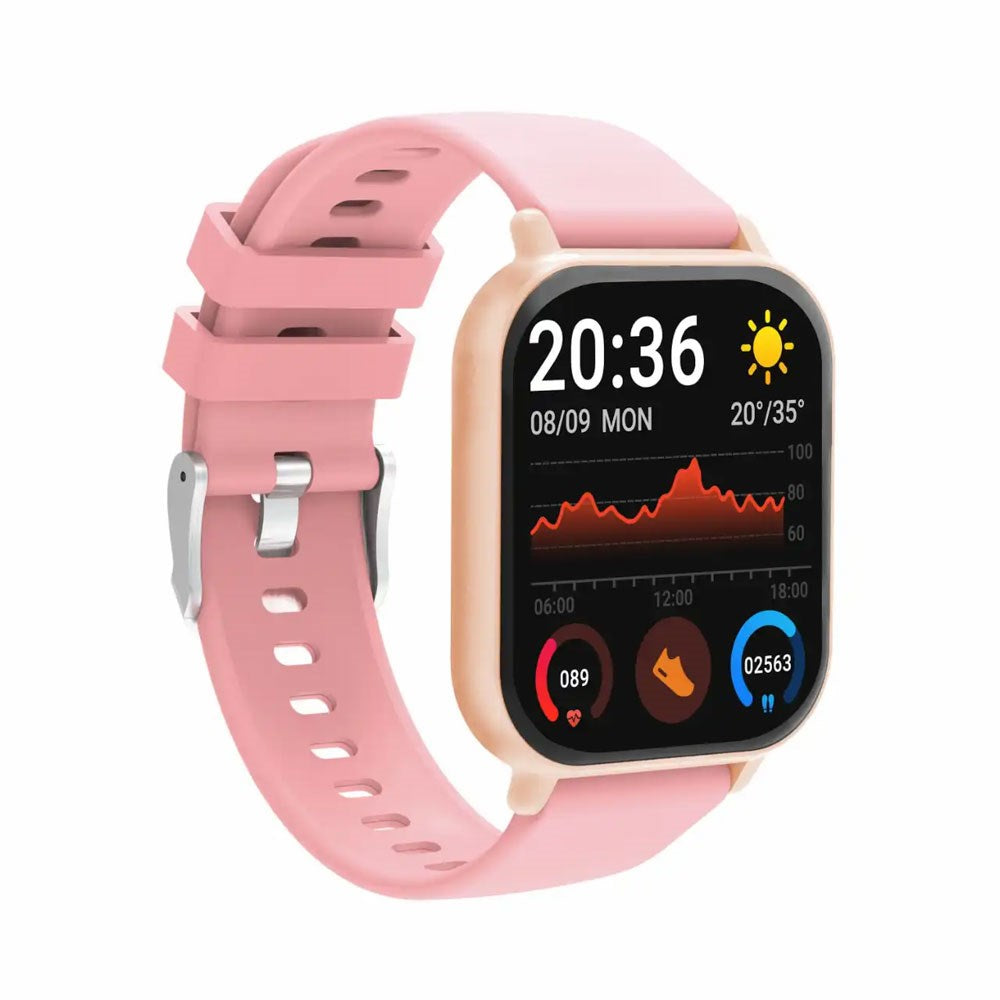 Denver SWC-176RO Smartklocka med Sömn- och Fitnesstracker - Silikonarmband - Rosa