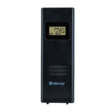 Denver Väderstation med Inbyggd Klocka & Färgglad Display - Svart