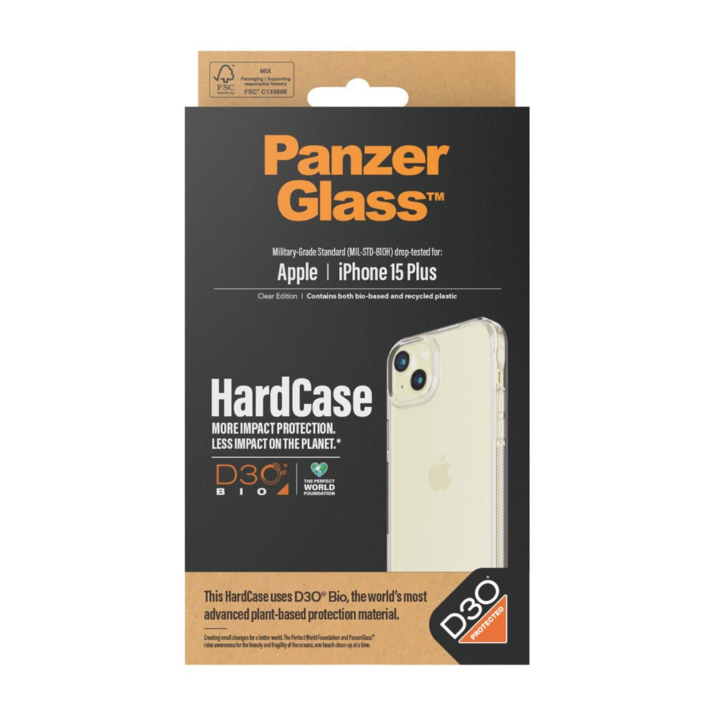 iPhone 15 Plus PanzerGlass D3O Bio HardCase Skal - Genomskinlig