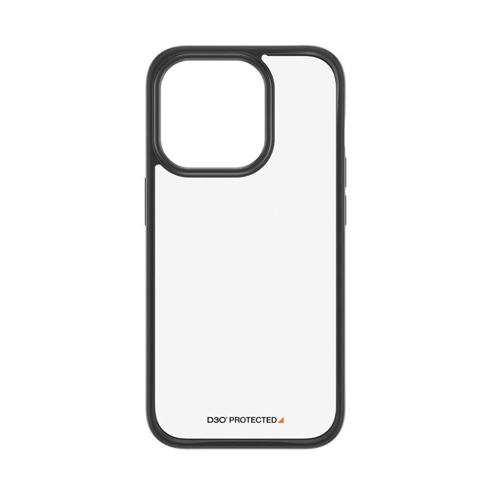 iPhone 15 Pro Skal PanzerGlass D3O Bio ClearCase - Svart Kant