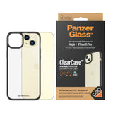 iPhone 15 Plus Skal PanzerGlass D3O Bio ClearCase - Svart Kant