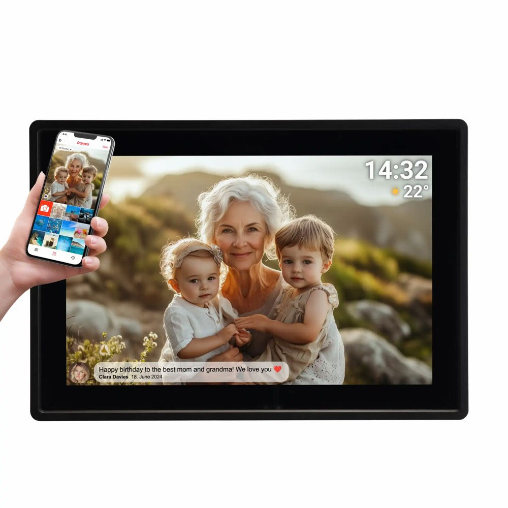 Denver PFF-1021 10.1" Digital Frameo WiFi Digital Fotoram - 1280x800 / 16GB - Svart
