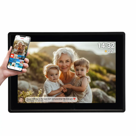 Denver PFF-1021 10.1" Digital Frameo WiFi Digital Fotoram - 1280x800 / 16GB - Svart