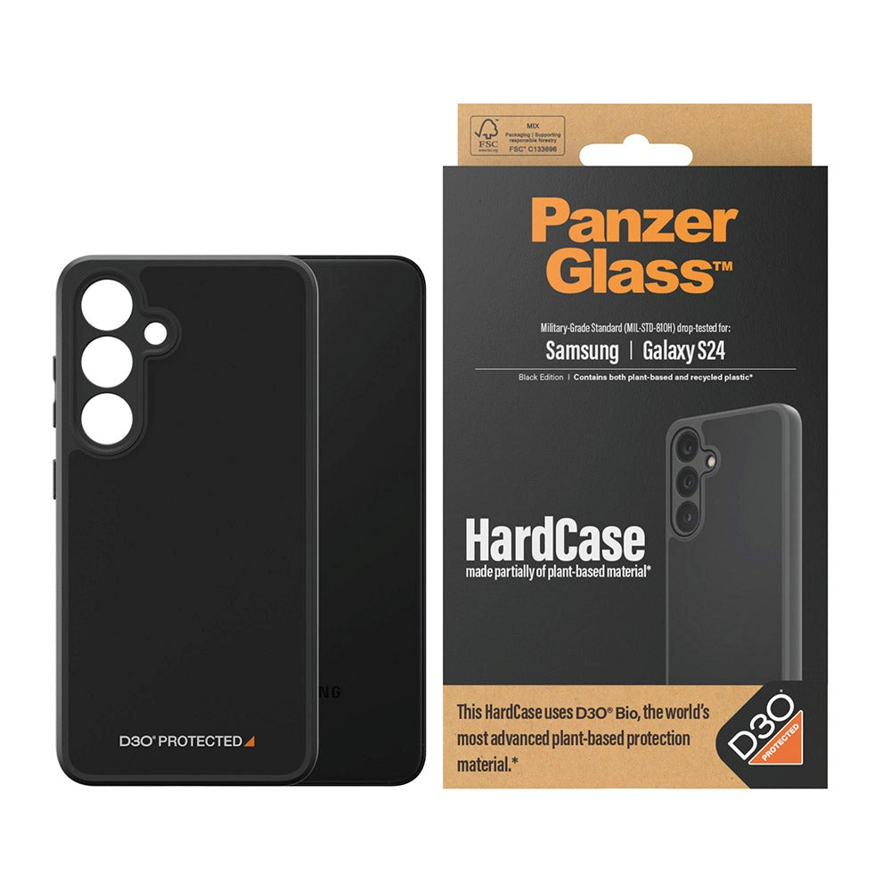 Samsung Galaxy S24 PanzerGlass D3O Bio HardCase Skal - Svart