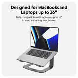 Hyper HyperSpace Ergonomisk Laptop Ställ - Space Grey