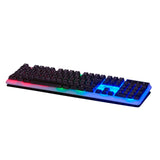 Denver GKB-232 Gamingtangentbord - 150cm USB-kabel - RGB-Ljus - Nordisk Layout - Svart