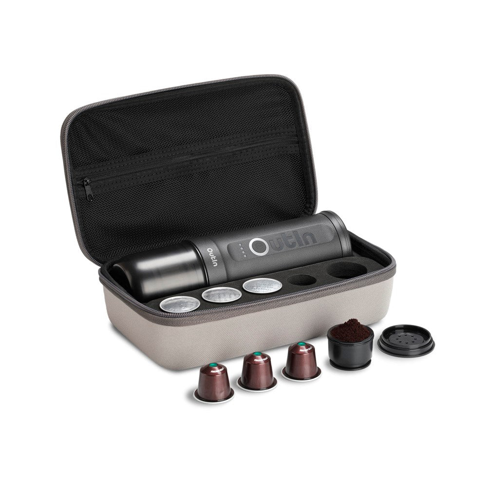 OutIn Nano Bärbar Espressomaskin Set - Space Grey