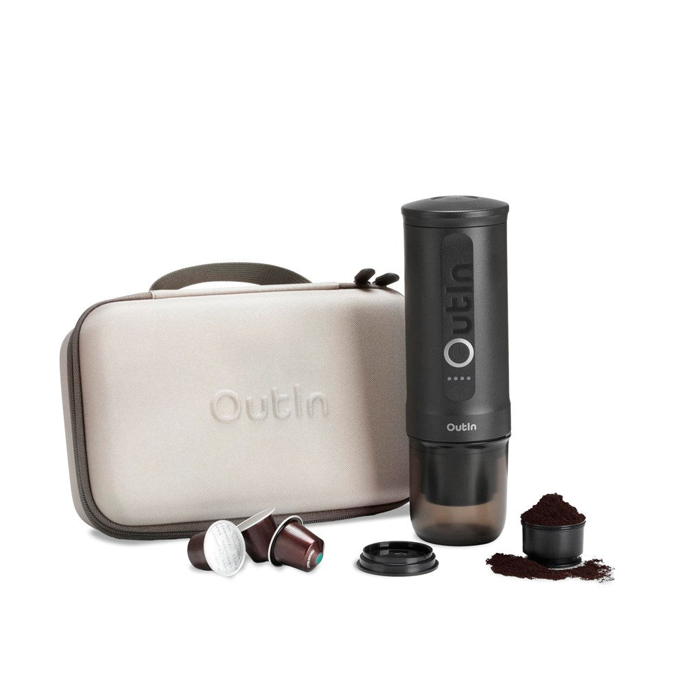 OutIn Nano Bärbar Espressomaskin Set - Space Grey