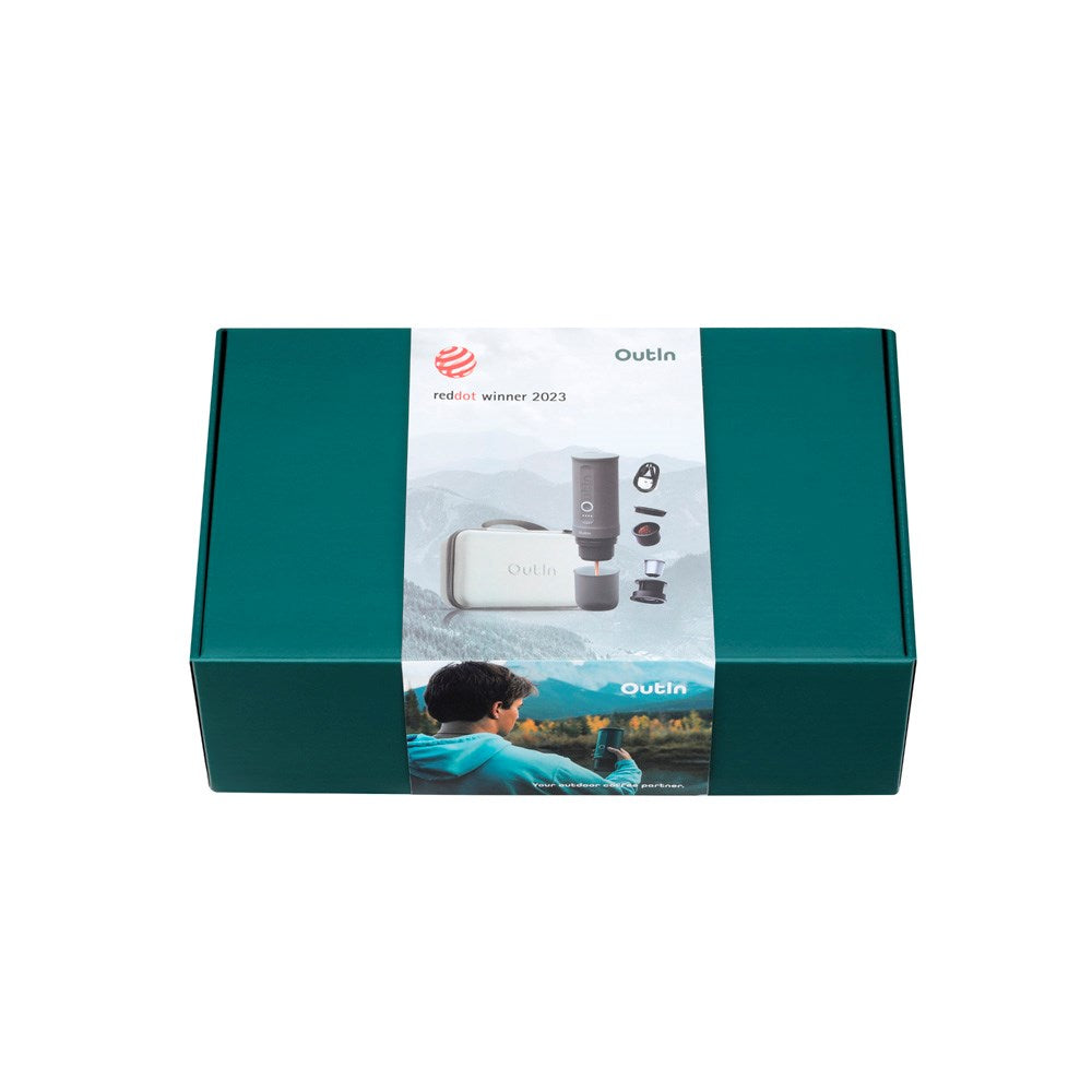 OutIn Nano Bärbar Espressomaskin Set - Forest Green