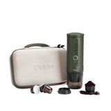 OutIn Nano Bärbar Espressomaskin Set - Forest Green