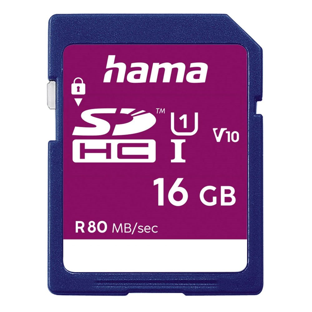 HAMA SDHC-Minneskort 80 MB/s - 16 GB