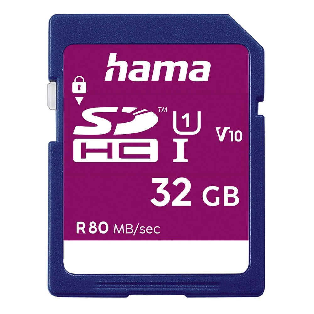 HAMA SDHC-Minneskort 80 MB/s - 32 GB