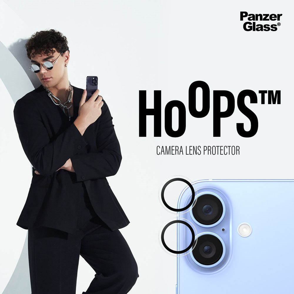 iPhone 16 / 16 Plus PanzerGlass Hoops - Kameraskydd - Genomskinlig