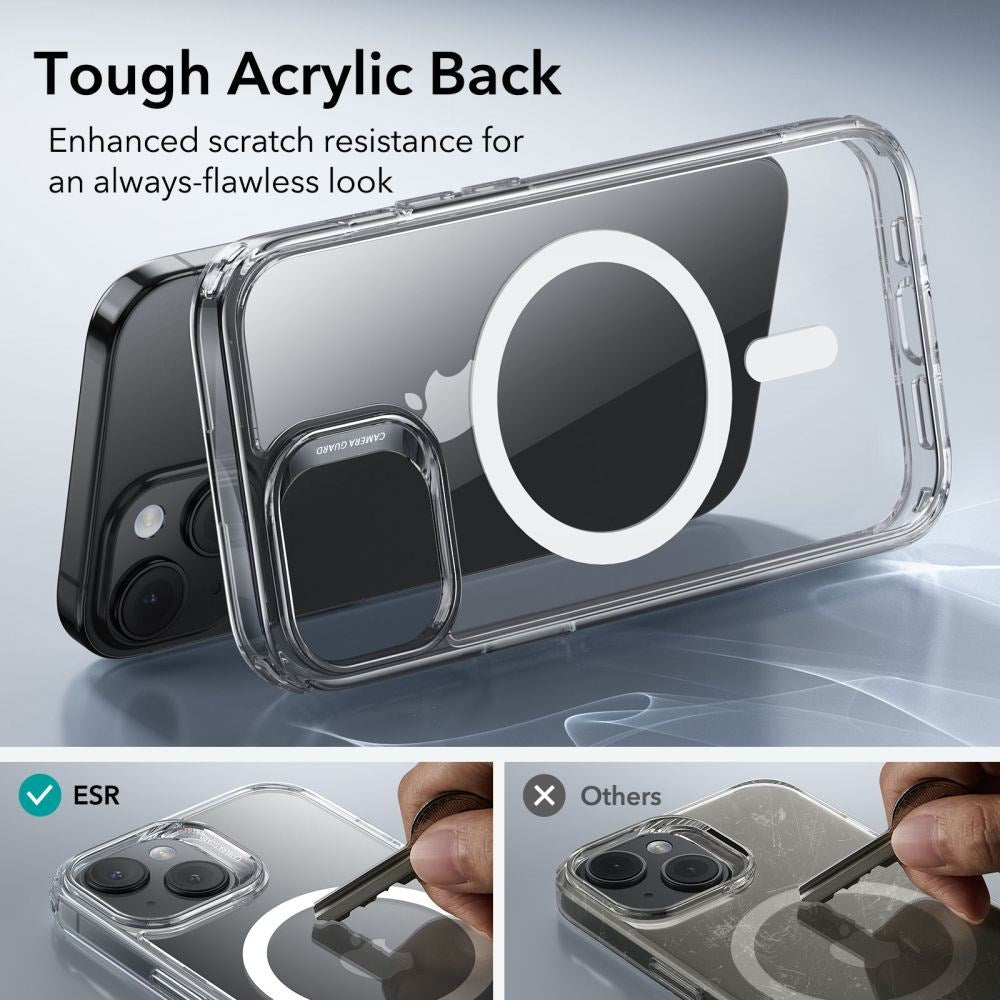 iPhone 15 ESR Classic Hybrid Halolock Skal - MagSafe-kompatibelt - Transparent