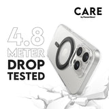 CARE by PanzerGlass iPhone 16 Pro Feature Kickstand Skal - MagSafe Kompatibel - Transparent / Black