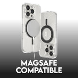 CARE by PanzerGlass iPhone 16 Pro Feature Kickstand Skal - MagSafe Kompatibel - Transparent / Black