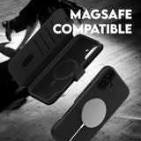 CARE by PanzerGlass iPhone 16 Feature Tango 2-i-1 Skal med Plånbok - Svart