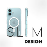 CARE by PanzerGlass iPhone 16 FLAGSHIP Urban Combat Skal - MagSafe Kompatibel -Transparent / White