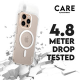 CARE by PanzerGlass iPhone 16 Pro FLAGSHIP Urban Combat Skal - MagSafe Kompatibel -Transparent / White