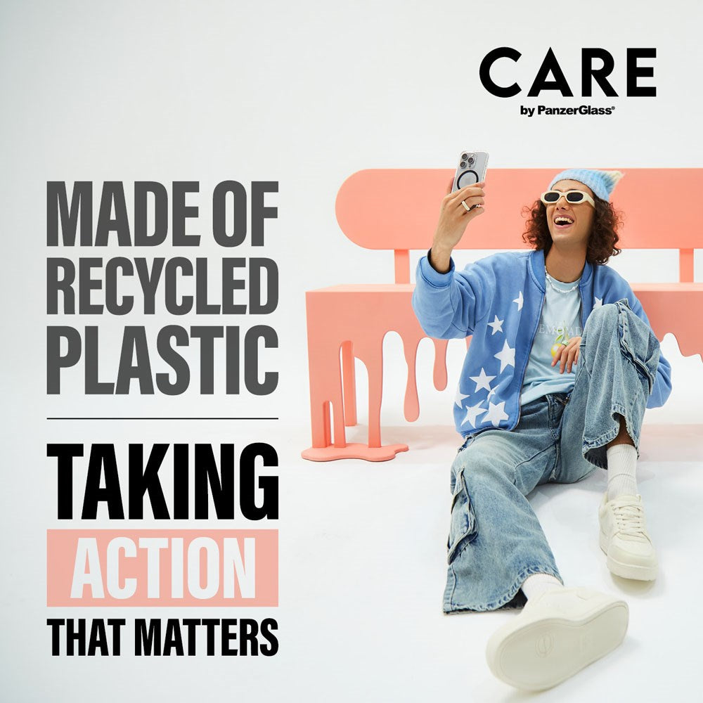 CARE by PanzerGlass iPhone 16 FLAGSHIP Urban Combat Skal - MagSafe Kompatibel - Transparent / Black