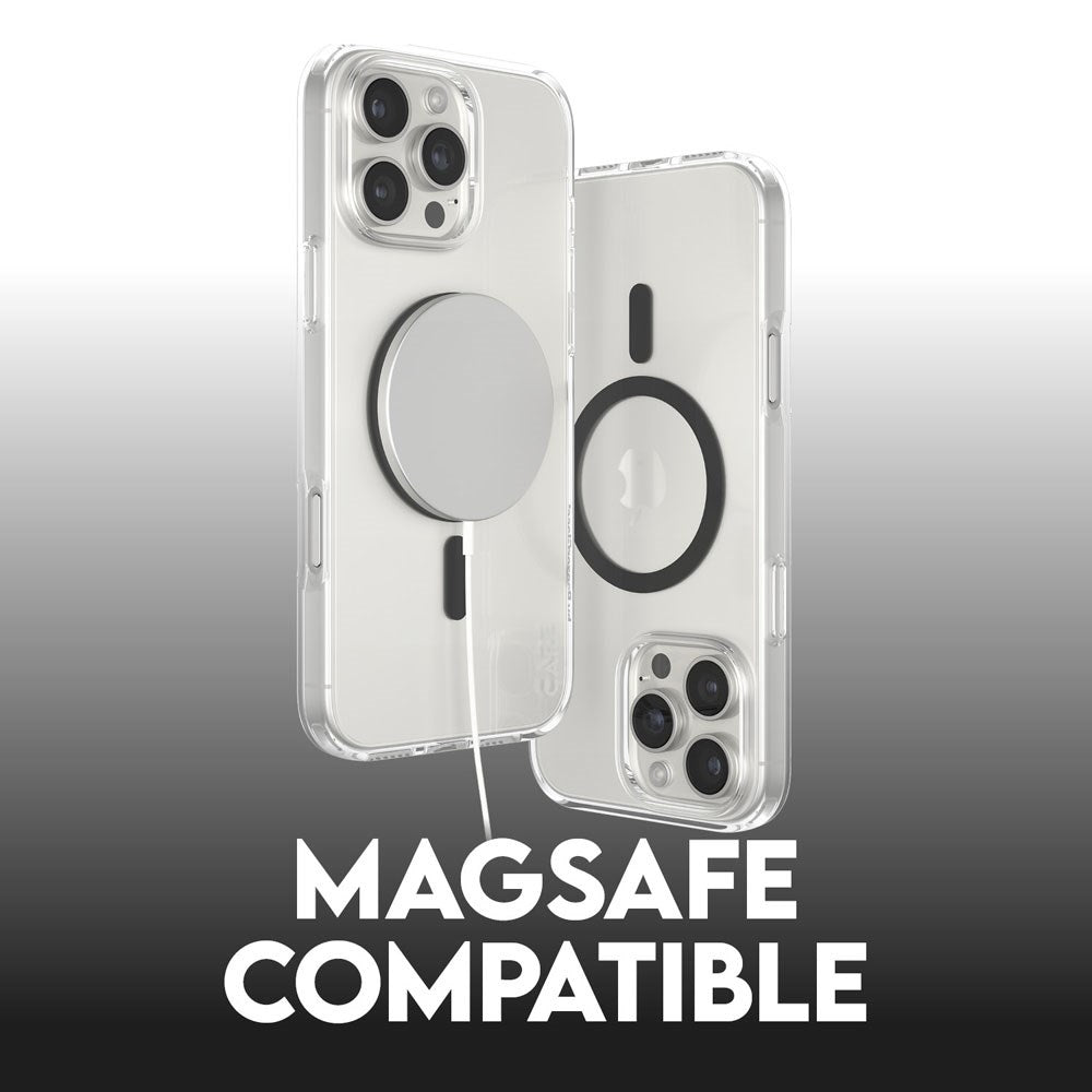 CARE by PanzerGlass iPhone 16 Pro Max FLAGSHIP Urban Combat Skal - MagSafe Kompatibel - Transparent / Black