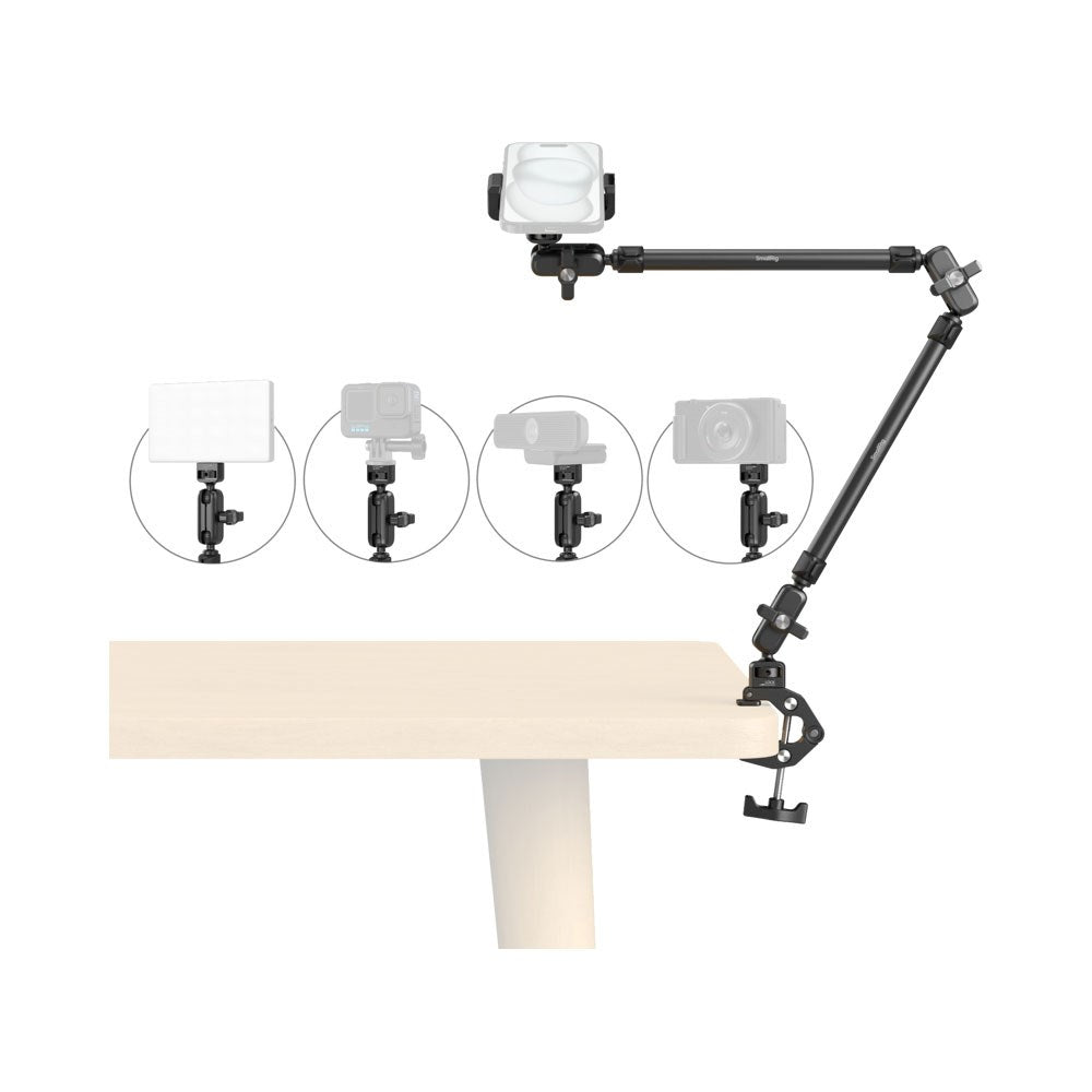 SmallRig 5625 Crab-Shaped Mobilhållare för Bord - Svart