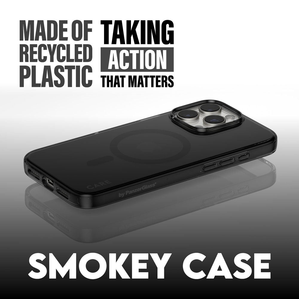 CARE by PanzerGlass iPhone 16 Pro FLAGSHIP Urban Combat Skal - MagSafe Kompatibel -Smokey / Black